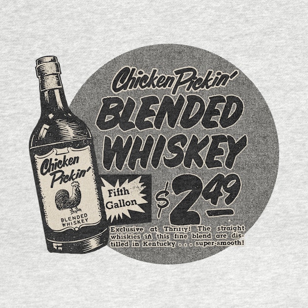 Vintage Chicken Pickin Whiskey by Kujo Vintage